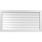 Ekena Millwork Vertical Surface Mount PVC Gable Vnt: Non-Functional, w/2"W x 1-1/2"H, Brickmould Frame, 42"W x 22"H GVPVE42X2202SN - alternate 1